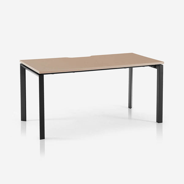 Core Straight Desk – Brushed Ash / Black