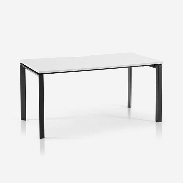 Core Straight Desk – White / Black