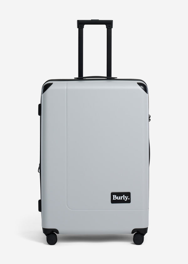 [Display] Burly Original Checked Extra Large Suitcase - Grey Mist (Pick up in Auckland only)