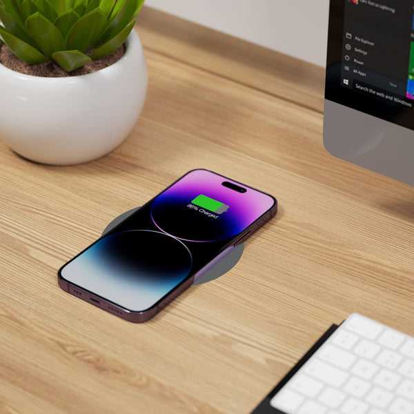 Wireless charging on top of office desk