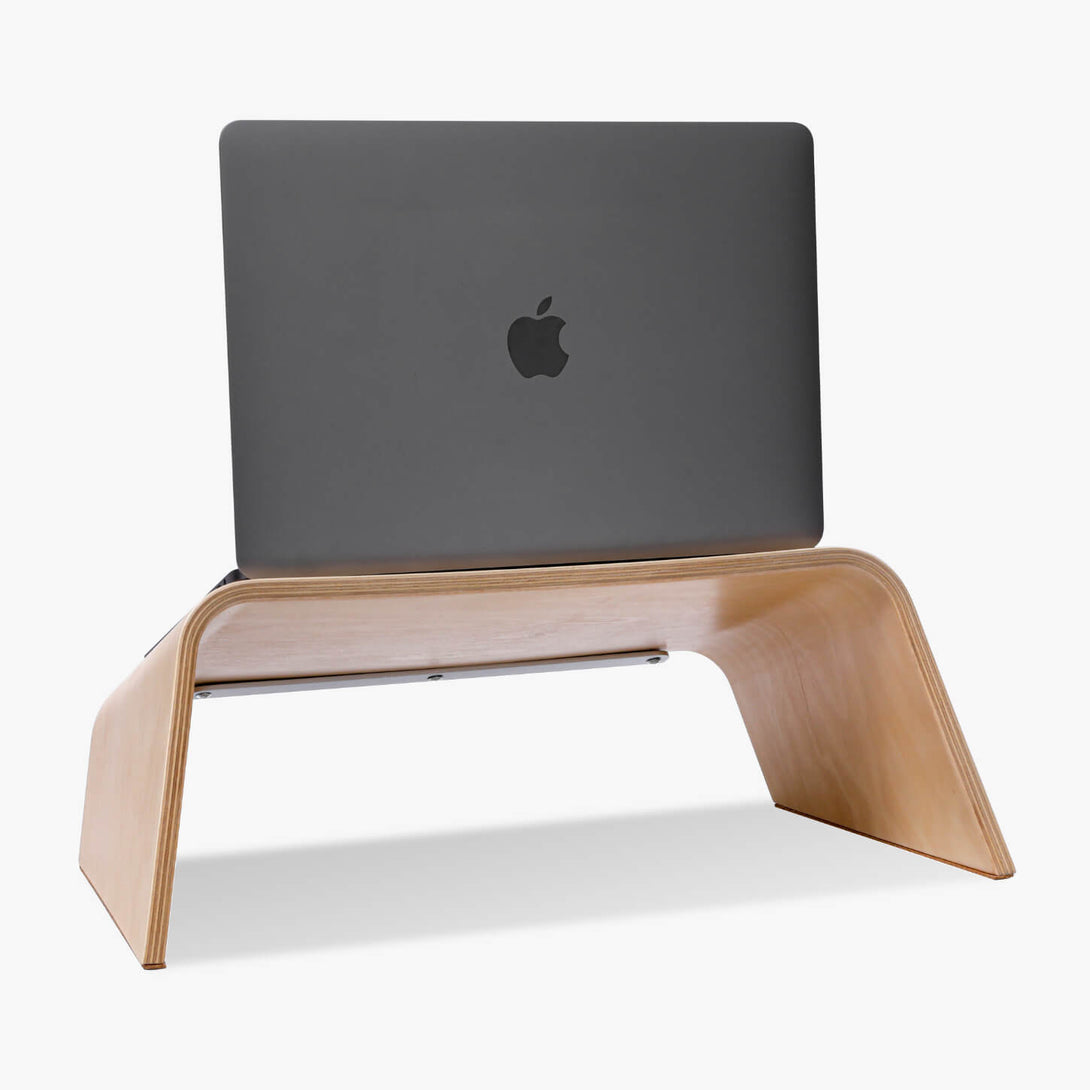 back view of beech laptop stand