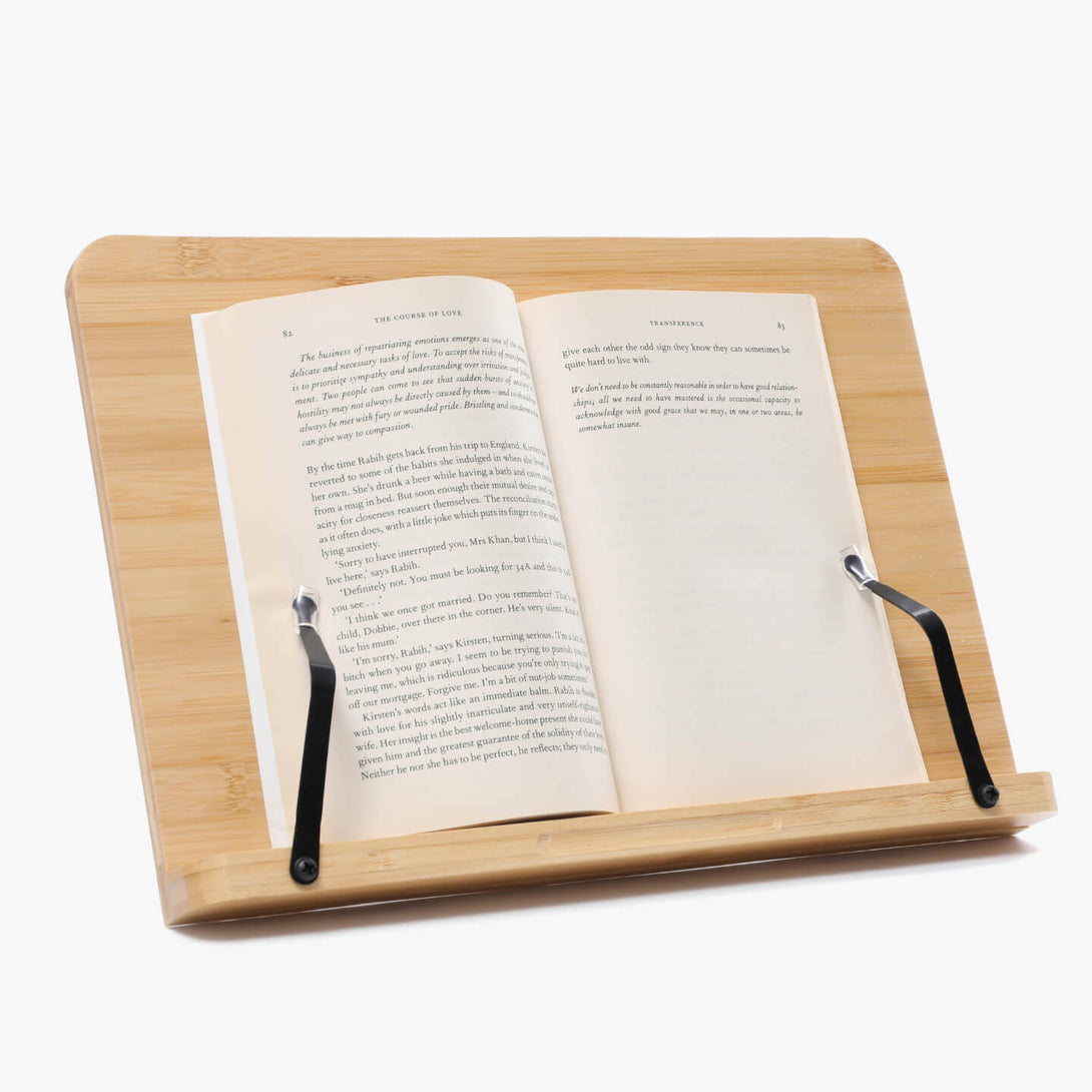 bamboo holder with a book