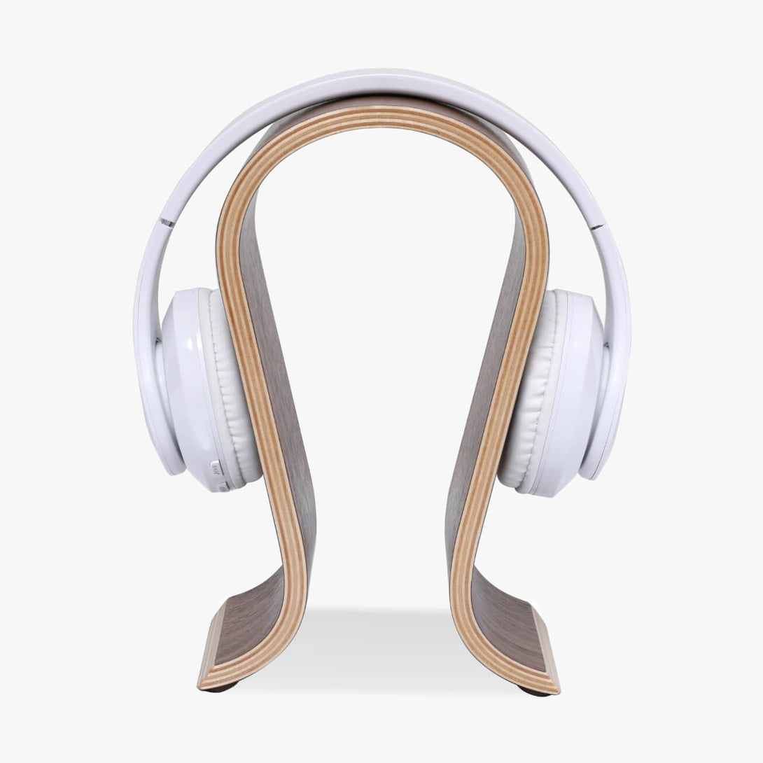 headphone stand with headphones
