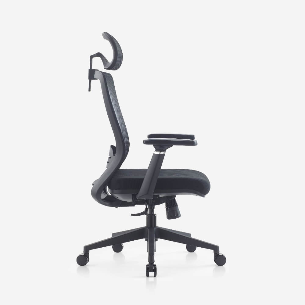side profile with black arm rests