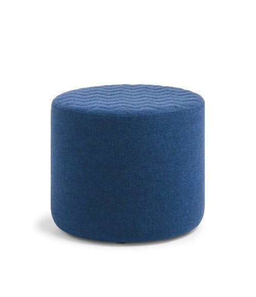 single soft seating for reception in blue