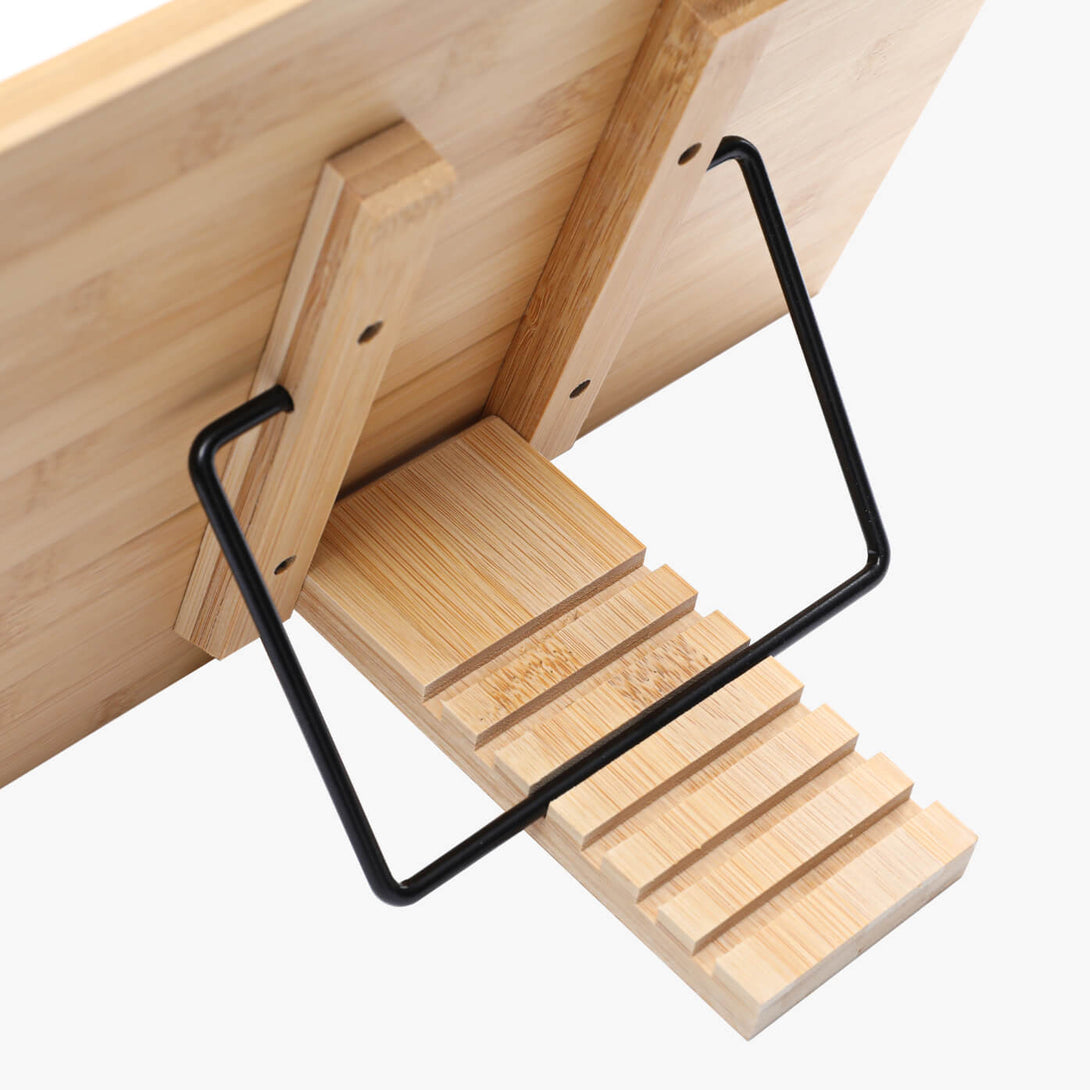 adjustable section of the bamboo holder
