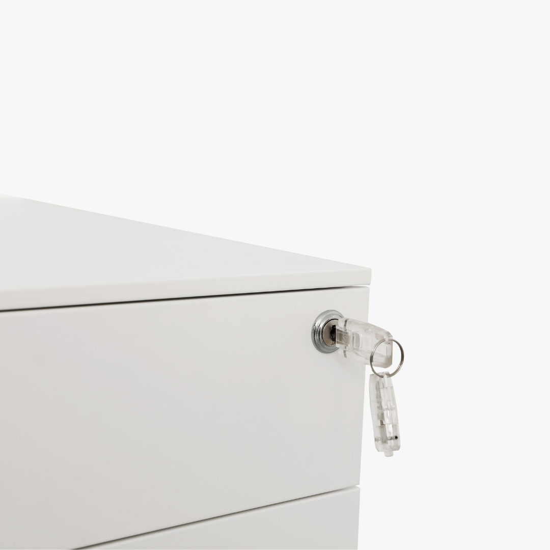 Deskbird | Slimline File Mobile Storage Unit - White