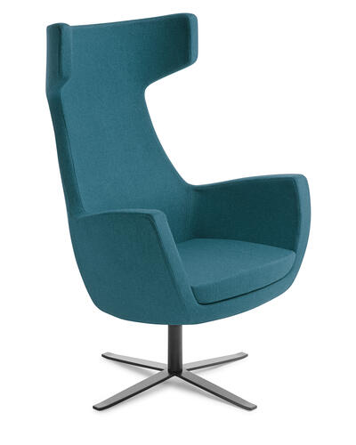 Trento luxury chair in sapphire blue